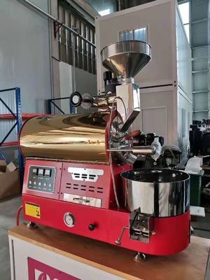 Gaz Endüstriyel 1kg 2kg 3kg 6kg Küçük İşletme LPG LNG ile Kahve Fasulyesi Kavurma Makinesi Düşük Tüketimli Ev