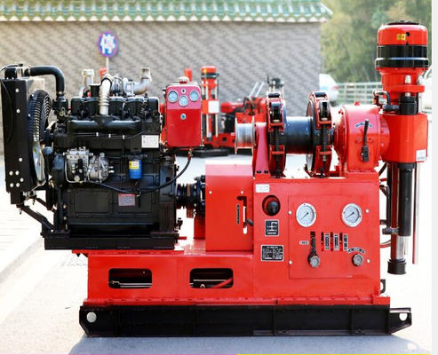 GXY-360 Spindle Rotary Geological Core Drilling Rig Max 500m Derinlik Hidrolik Mühendislik Keşif Tahta Çubuklama Su Kuyu Dökme Otoyol Demiryolu Araştırma Ekipmanı