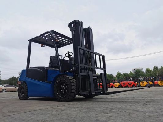 Çevre dostu XDEM Forklift 5000kg Yük Kapasitesi Yan değiştiricisi ve opsiyonel Duplex mast ile elektrikli batarya gücü