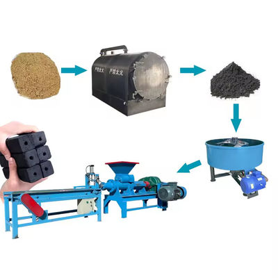 XDEM Kömür Briquette Makinesi Hindistan cevizi Husk Ahşap Briquette Yapım Ekipmanı Kömür Ekstrüder Üretim hattı