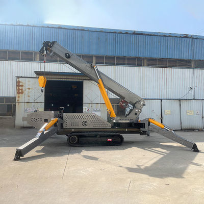 XDEM 10T 12T Mini Crawler Hidrolik vinç kaldırıcı Teleskopik Dizel Track Örümcek vinç