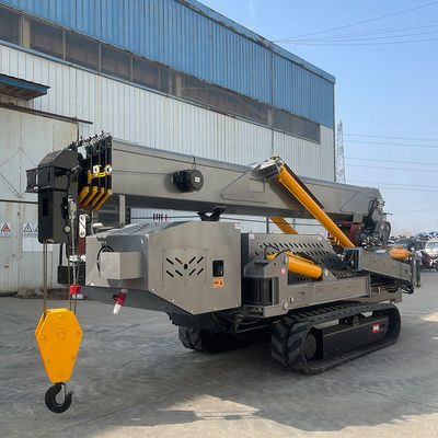 XDEM 10T 12T Mini Crawler Hidrolik vinç kaldırıcı Teleskopik Dizel Track Örümcek vinç