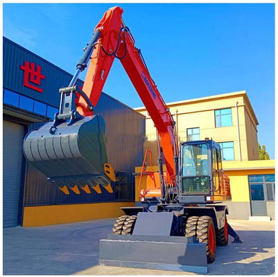 İyi Kalite Fabrika 18 tonluk tekerlekli kazıcı SZL180 SHANZHONG Hidrolik kazıcı