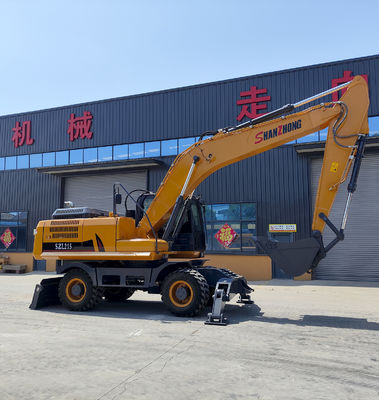 SHANZHONG 21 tonluk tekerlekli kazıcı SZL215 Hidrolik kazıcı