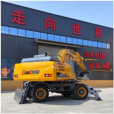 SHANZHONG 21 tonluk tekerlekli kazıcı SZL215 Hidrolik kazıcı