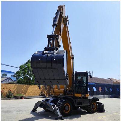 SHANZHONG 21 tonluk tekerlekli kazıcı SZL215 Hidrolik kazıcı