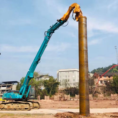 Özel 20-60 Ton Digger Piling Boom Extension Boom and Arm with Hammer for Construction Excavator (İmalat Ekskavatörü için Çekiçli Boom ve Kol)