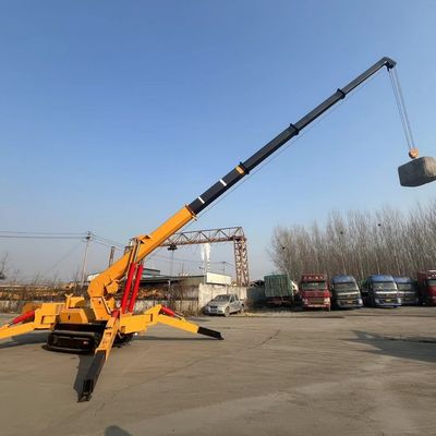 İnşaat Aletleri Teleskopik Boom 1-8 ton Örümcek vinçleri Elektrikli çift güç