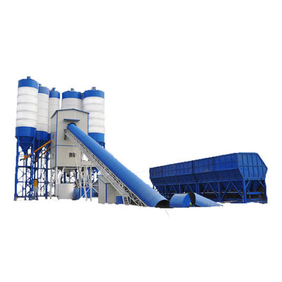 Yüksek çıkışlı HZS60 60M3H 110kw Beton serileme tesisi Karıştırıcı ile ticari merkezi beton tesisi