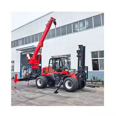 XDEM Malzeme taşımacılığındaki tarımsal ve inşaat alanları için çok yönlü off-road çatal kaldırma vinci