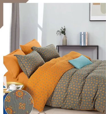 Doğal Yıkanmış Saf Pamuk Jacquard Yatak Çamaşırları