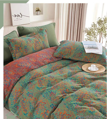 Sağlıklı % 100 Yıkanmış Pamuk Yeni Tasarım Jacquard Yatak Çamaşırı Seti
