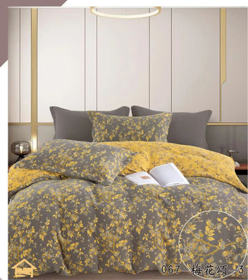 Sağlıklı ve Konforlu % 100 Yıkanmış Pamuk Jacquard Yatak Çamaşırı Çamaşırı Çamaşırı Yatak Çamaşırı