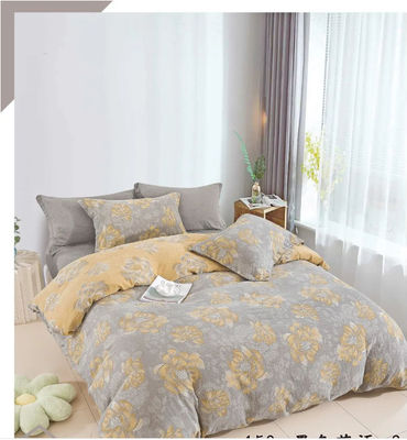 Renkli Jacquard Pamuk Kumaş Ev Tekstil Yatak Çamaşırları Seti Özel