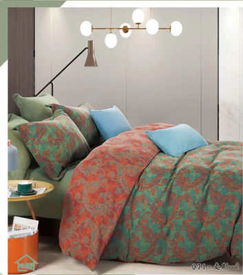 Avrupa Çiçek Jacquard % 100 Pamuk Battaniye Kapağı Yatak Çarşafı Yastık Kürsüsü Montaj Çarşafı