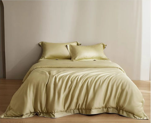 Solid Color 100S Lenzing Tencel Duvet Cover Yatak Çamaşırları Seti Ev Tekstil Ürün Özel Boyut