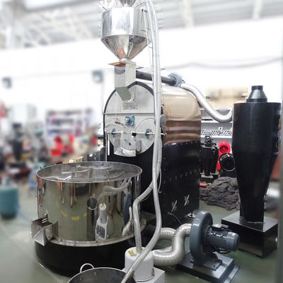 Fabrika kullanımı için endüstriyel kahve kızartma makinesi 50kg 60kg PLC kontrolü ile