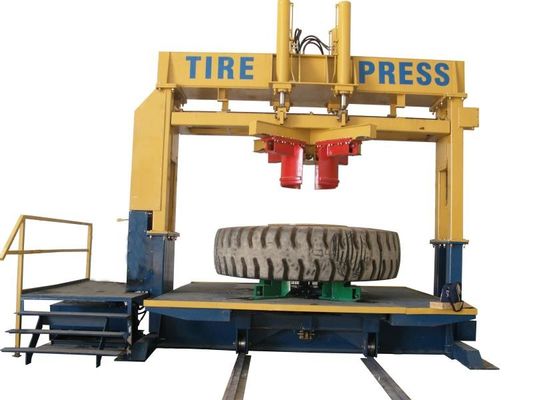 XDEM 260T Madencilik için Hidrolik Lastik Pressi OTR Lastikler Madencilik Kamyonları Lastikler 23.5R25 29.5R25 35/65R35 45/68R45