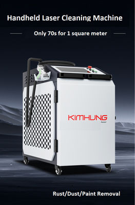 Yüksek Hızlı Lazer Temizleme Makinesi 1500W 2000W Hava Soğutma Paslanmaz Malzeme Metal Paslı Yağ Oksidasyon Katmanı Çıkarma