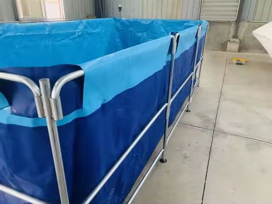 XDEM Tarım Katlanabilir PVC Kare Tanklar Tarpaulin Kültür Kare Balık Havuzu Balık Çiftliği Kullanımı için Dikdörtgen Şekil