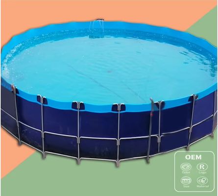 XDEM Tarım Katlanabilir PVC Kare Tanklar Tarpaulin Kültür Kare Balık Havuzu Balık Çiftliği Kullanımı için Dikdörtgen Şekil