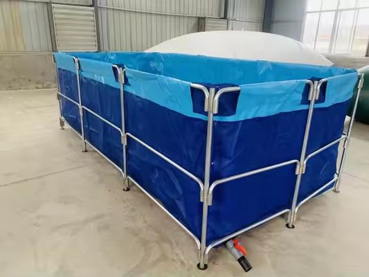 XDEM Tarım Katlanabilir PVC Kare Tanklar Tarpaulin Kültür Kare Balık Havuzu Balık Çiftliği Kullanımı için Dikdörtgen Şekil