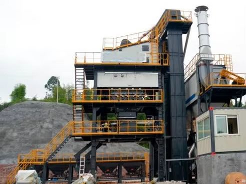80t/h Hareketli Asfalt Toplama Tesisi Çin Asfalt Karıştırma Tesisi Yüksek Verimlilik