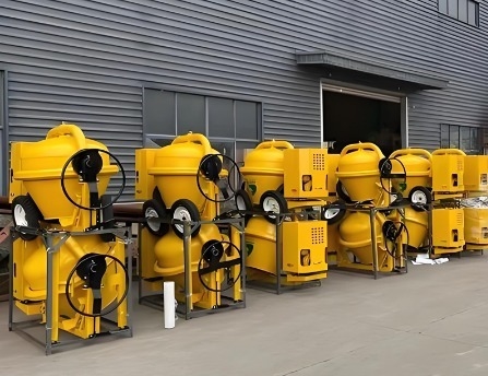 350L Dizel Taşınabilir Beton Mikser Makinesi 14M³/S