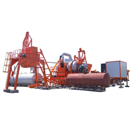 XDEM Movable Asphalt Mixing Station 10TPH 20TPH 40TPH 60TPH Mobile Asphalt Plant Scraper Conveyor High Productivity