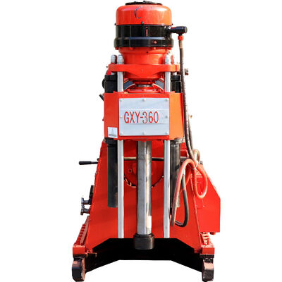 GXY-360 Spindle Rotary Geological Core Drilling Rig Max 500m Derinlik Hidrolik Mühendislik Keşif Tahta Çubuklama Su Kuyu Dökme Otoyol Demiryolu Araştırma Ekipmanı