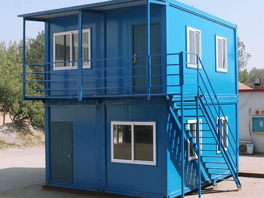 İki Katlı Konteyner Ev Prefabrik Evler Sıcak Daldırma Galvanizli Boya