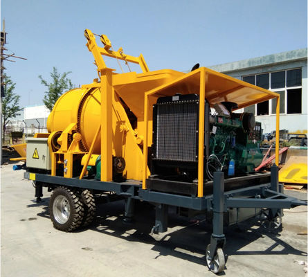 40 M3 / H Dizel Relye Beton Pompası Karıştırıcı XDEM ile Taşınabilir