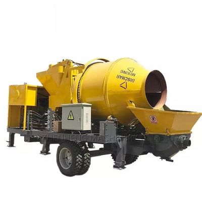 40 M3/H taşınabilir dizel römork beton pompası XDEM karıştırıcı ile