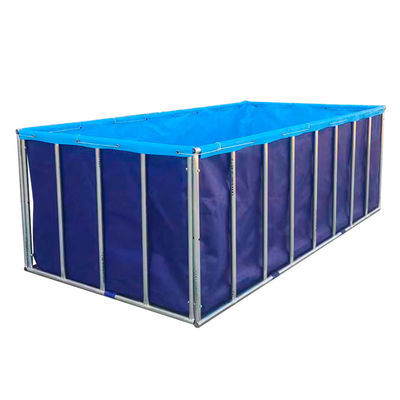 XDEM Tarım Katlanabilir PVC Kare Tanklar Tarpaulin Kültür Kare Balık Havuzu Balık Çiftliği Kullanımı için Dikdörtgen Şekil
