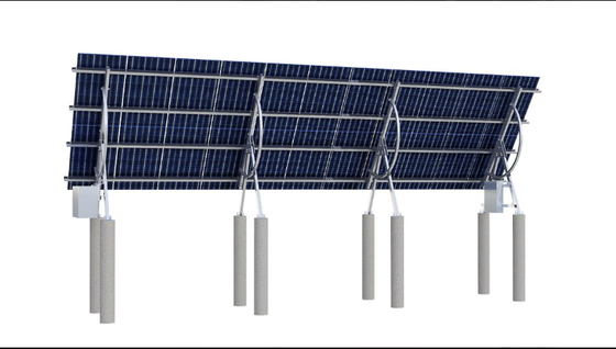 Galvanizli Yer Montajlı Güneş Paneli Bracket & Anti-Hırsızlık Güvenli Kilit, 300W-20kW PV Modüllerine Uygun Dışarı Fotovoltaik Montaj Ekipmanı
