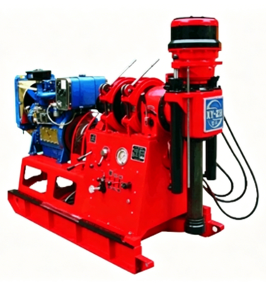 XDEM Chongtan XY-2B Spindle Tipi Çekirdek Kuyruklama Rig 530m Jeolojik Keşif Kuyruklama Makinesi Max 300mm Kuyruklu Su Kuyu Dökme Mikro Yığın Kuyruklama Rig Dizel & Elektrik Çift Güçlü
