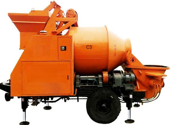 Taşınabilir C3 8Mpa Beton Karıştırma Pompası Römork Üstü
