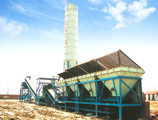 500t / H 144kw Wet Batch Beton Santrali Yol İnşaat Makinaları