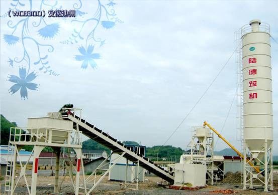 85kW Toprak Çimento Karıştırma Tesisi, 300t / H Beton Karıştırma İstasyonu