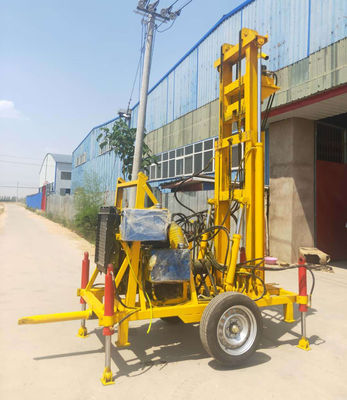 4 Silindir Dizel Motorlu 60rpm Dia450mm Kuyu Sondaj Makinesi