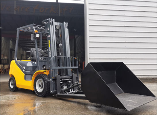 180 Derece Dönüş 1200mm Genişlik Eğimli Çamur Kovası