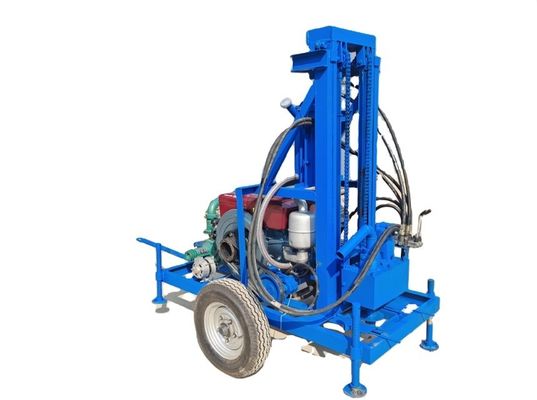 Ev Yard için 200m 450rpm Taşınabilir Hidrolik Su Sondajı Rig